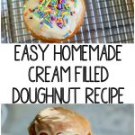 Easy Homemade Cream Filled Doughnut Recipe