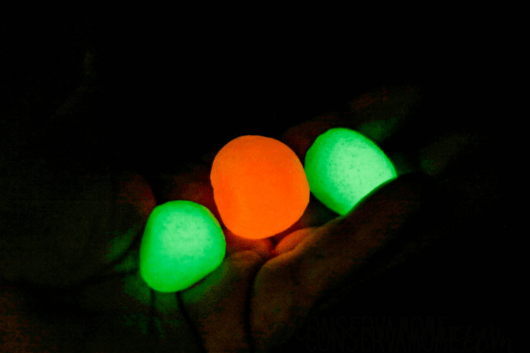 Glowing clearance bouncy balls