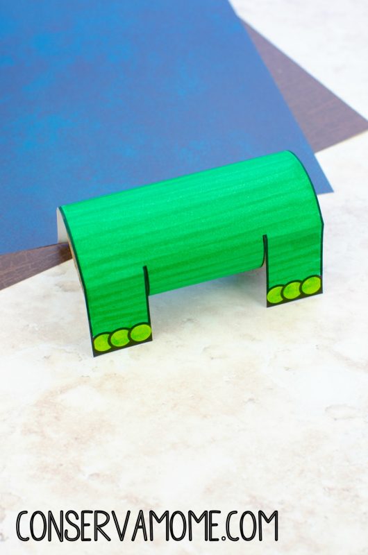 Dinosaur Toilet paper roll craft for kids