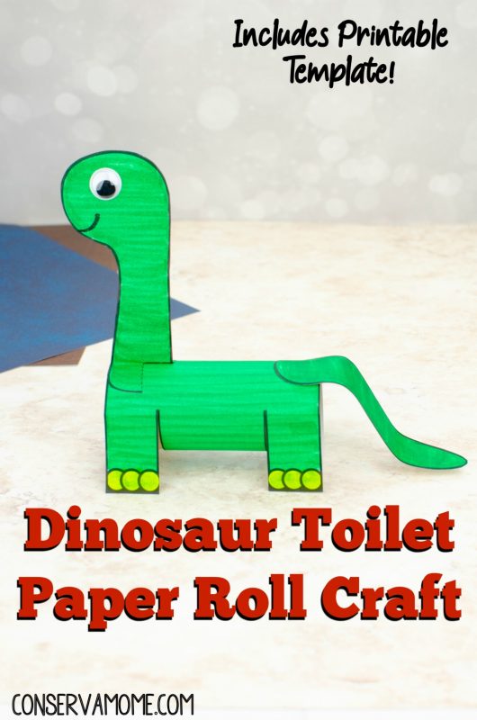 Dinosaur Toilet paper roll craft for kids