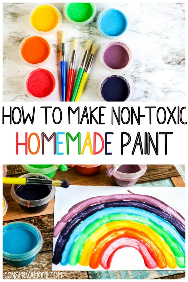 How to make NonToxic Homemade Kids Paint Easy paint recipe