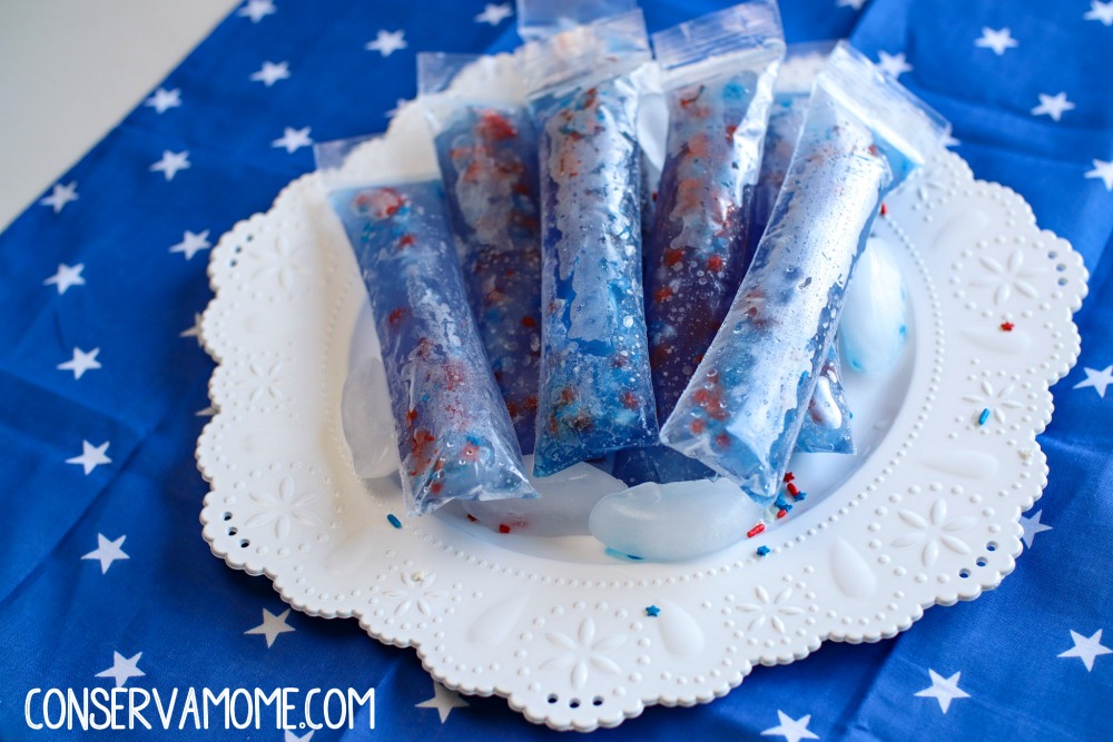 Adult Bomb Pops :An Easy Spiked Freezer pops recipe