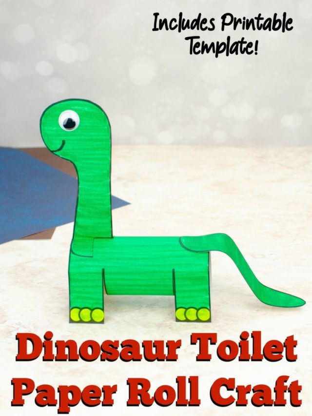 Dinosaur Toilet Paper Roll Craft - ConservaMom
