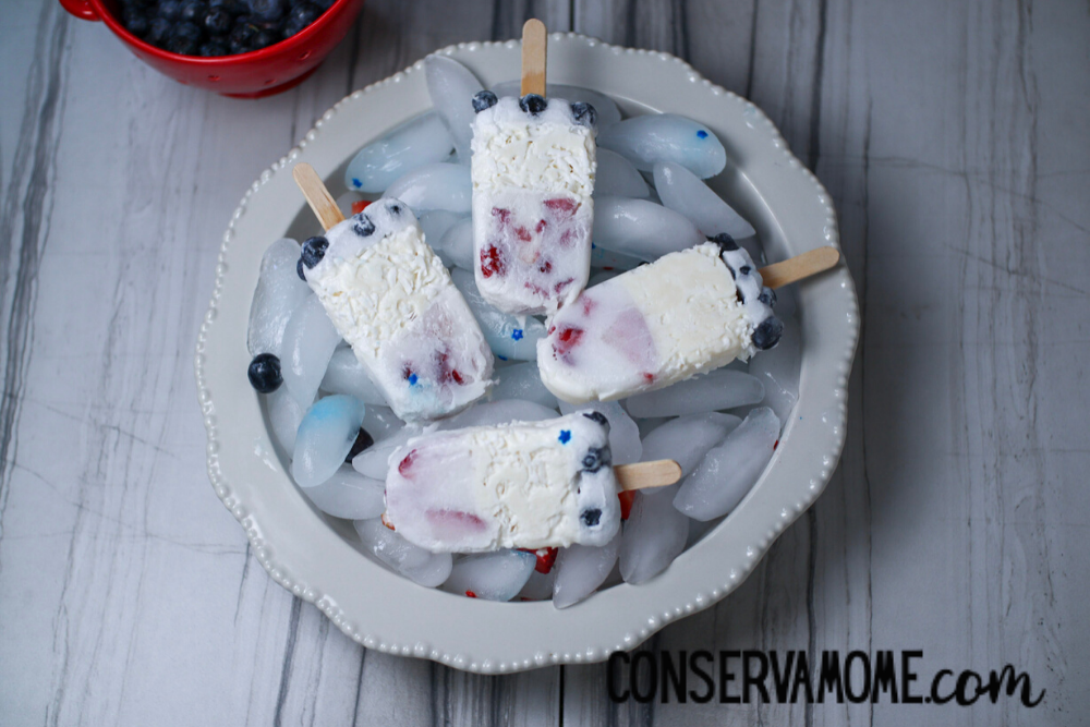 Patriotic Popsicles - Delicious Star-Spangled Creamsicles