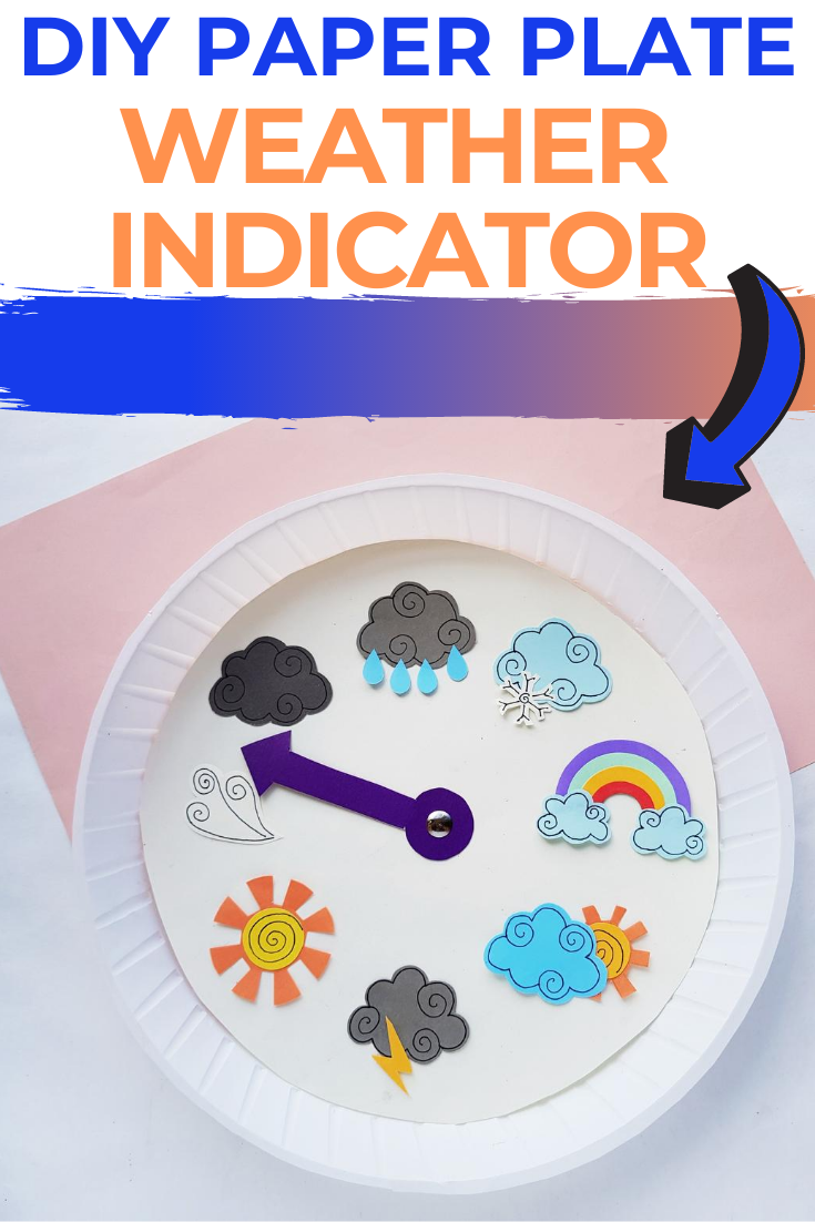 DIY Paper Plate Weather Indicator 9