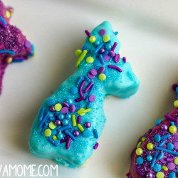 mermaid tail krispie treats