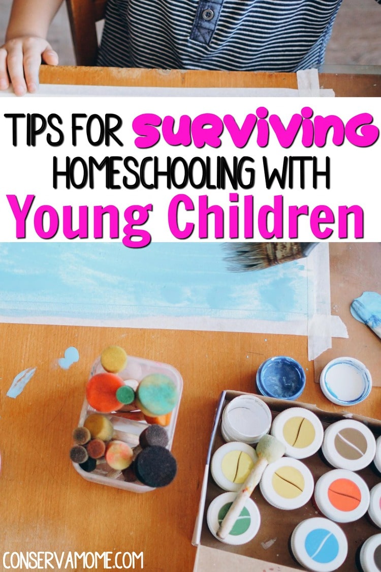 Tips for Surviving Homeschooling with young children