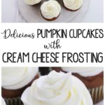 Delicious Pumpkin Cupcakes with cream cheese frosting
