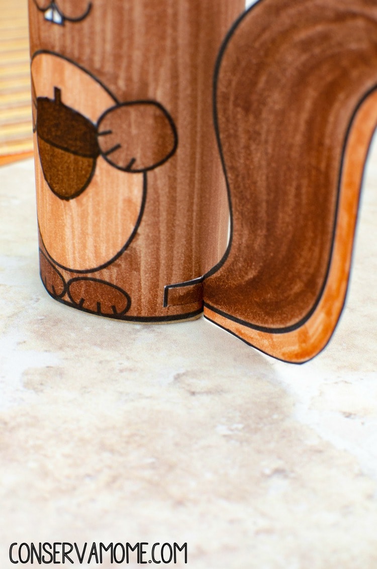 Squirrel Toilet Paper Roll Craft with Printable Template - ConservaMom