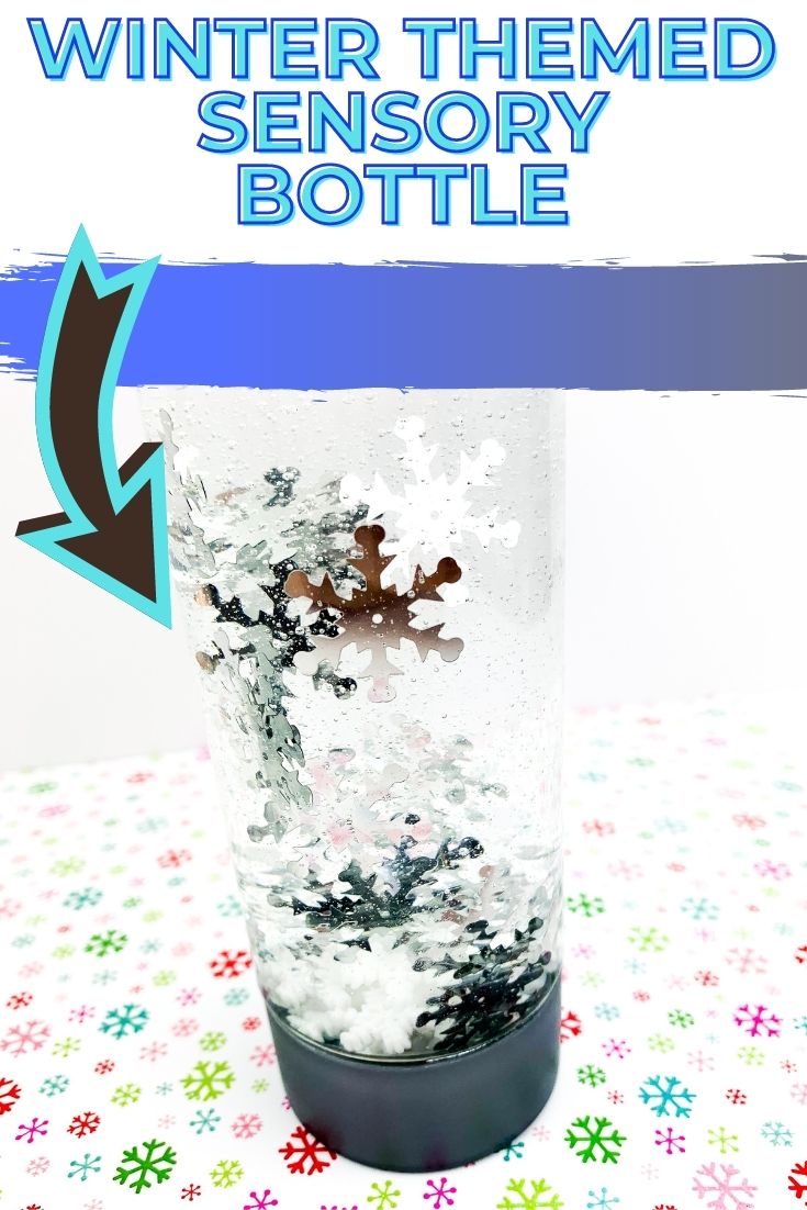 Winter Snowflake Sensory Bottle : Winter Themed Sensory Bottle