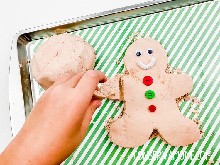 gingerbread cloud dough