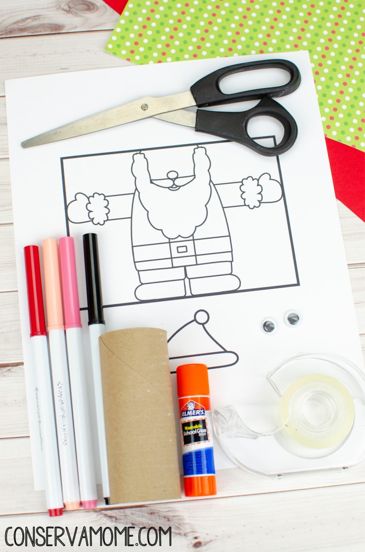 Toilet Paper Roll Santa Claus Craft:An Easy Kids Christmas Craft