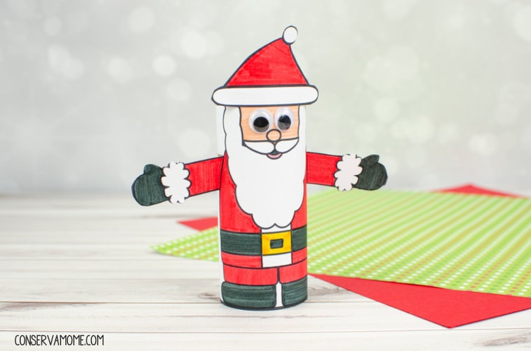 Toilet Paper Roll Santa Claus Craft:An Easy Kids Christmas Craft