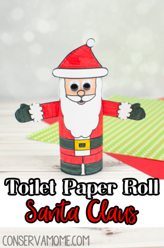 Toilet Paper Roll Santa Claus Craft:An Easy Kids Christmas Craft