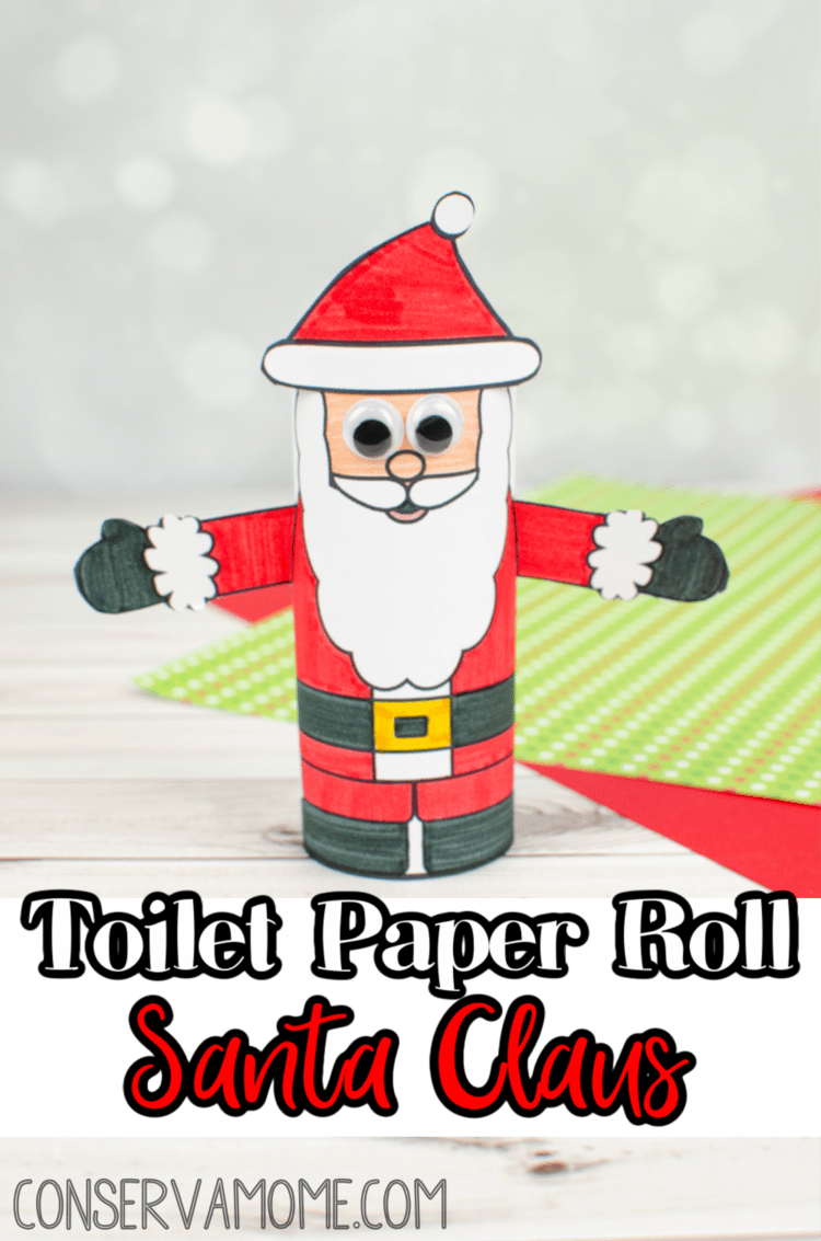 Toilet paper roll Santa Claus Craft