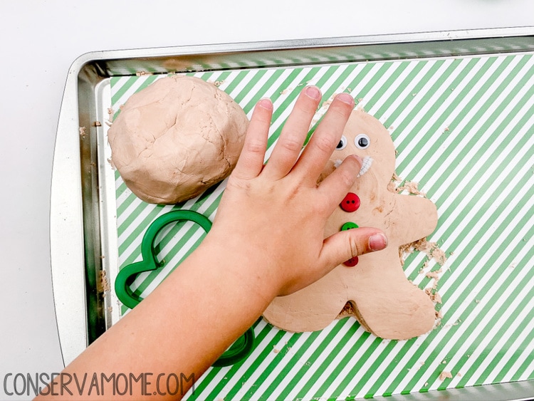 gingerbread cloud dough