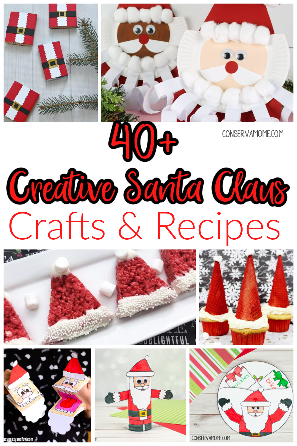 40+ Creative Santa Claus Crafts & Recipes 