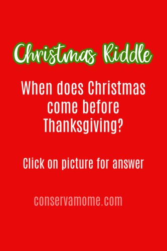 Christmas Riddles &amp; Brain teasers to share with Friends - ConservaMom