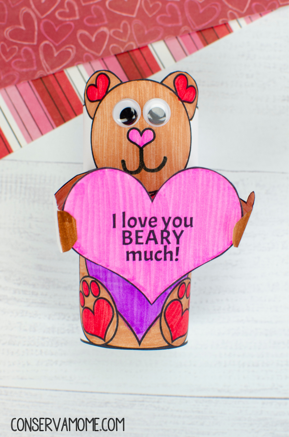 Valentine's Day Toilet Paper roll Craft