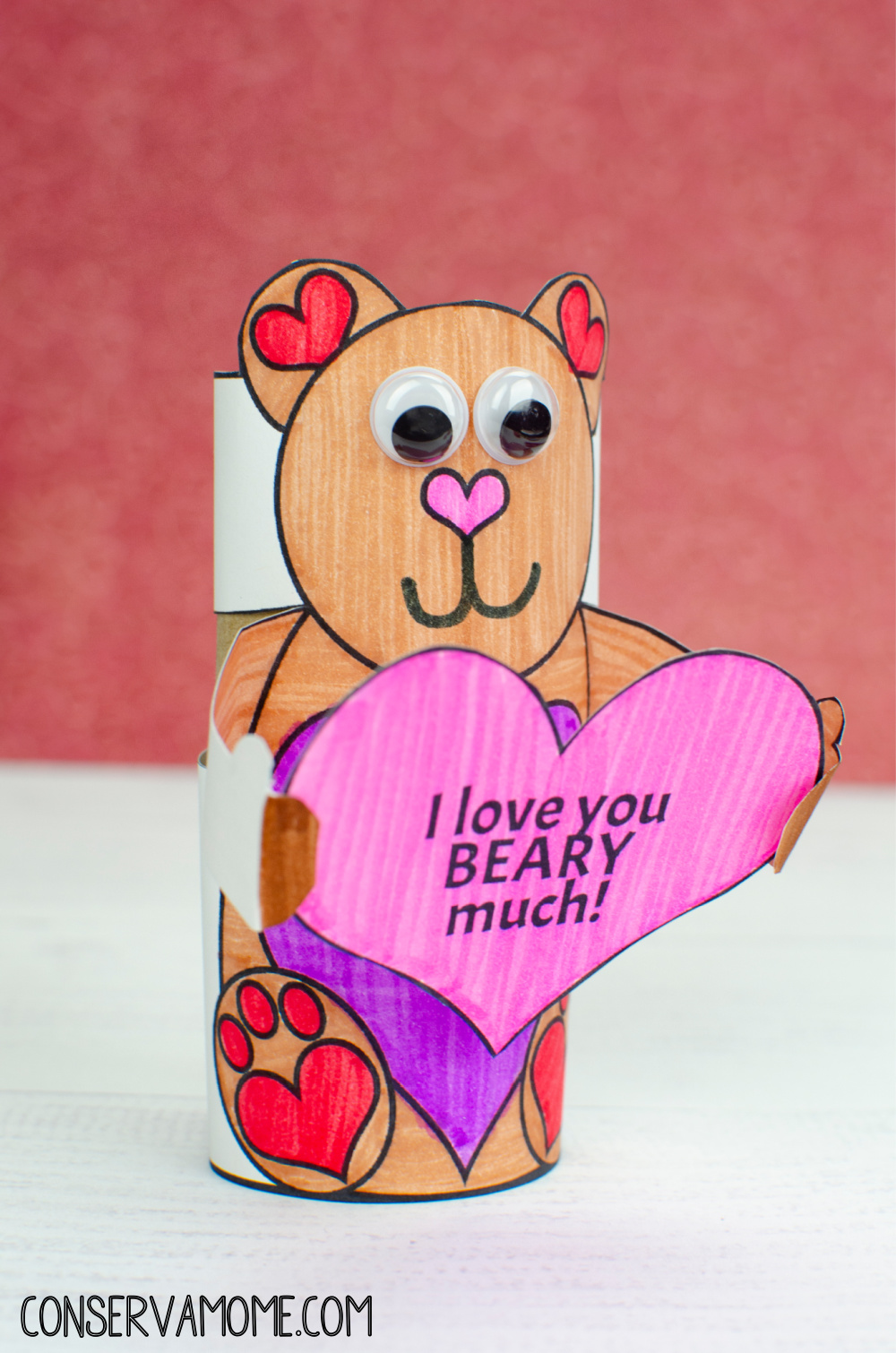 Valentine's Day Toilet Paper roll Craft