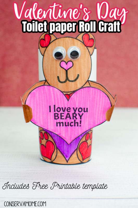 Valentine's Day Toilet paper roll Craft - ConservaMom