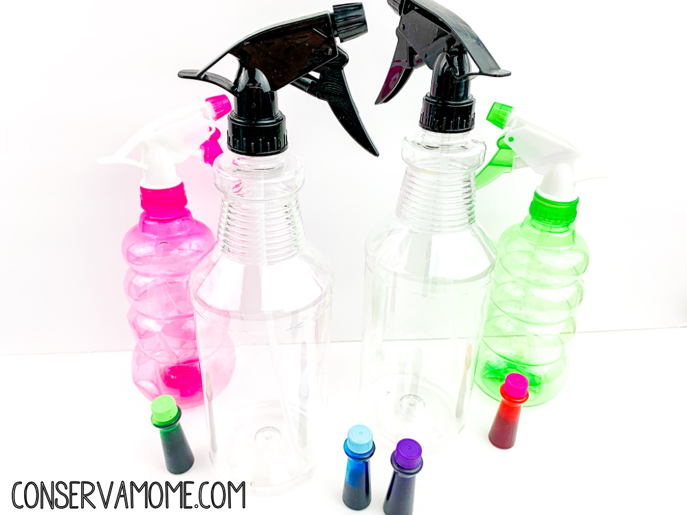 Make Spray Bottle Snow Paint for Outdoor Play this Winter!