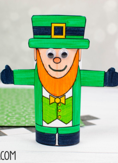 Leprechaun Toilet paper roll craft:A St.Patrick's Day Craft for kids