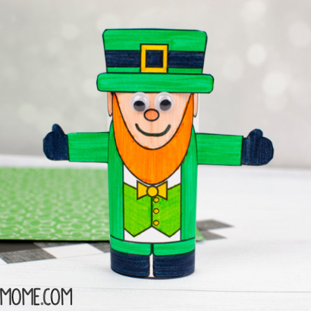 Leprechaun Toilet paper roll craft:A St.Patrick's Day Craft for kids