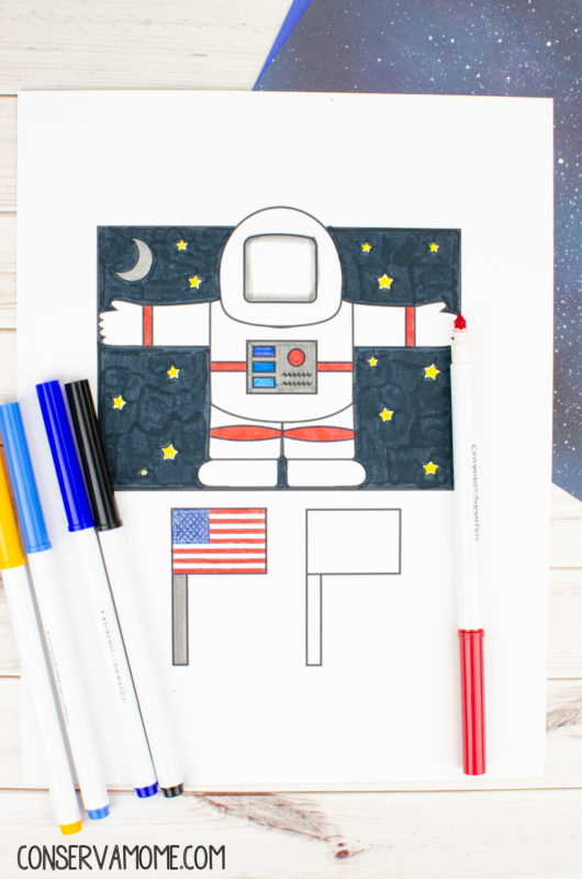 Astronaut Toilet Paper Roll Craft With Free Printable Template