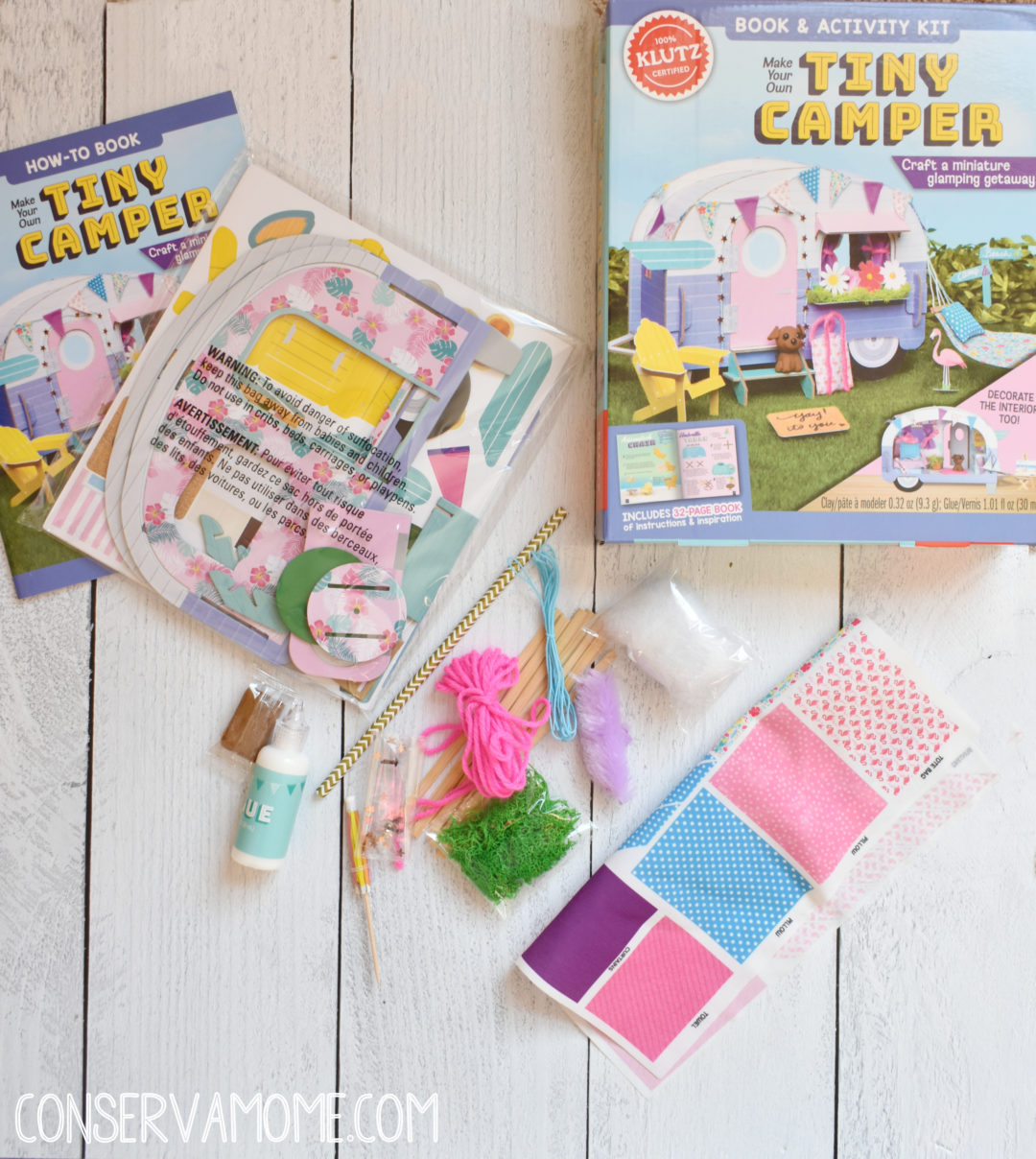 Hands on learning fun with Scholastic and Klutz Make Your Own Tiny Camper ConservaMom