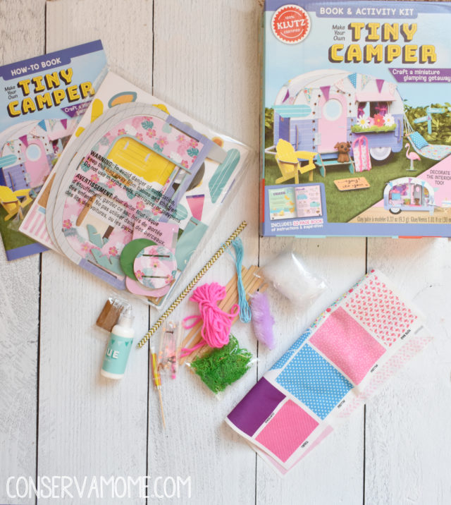Hands on learning fun with Scholastic and Klutz Make Your Own Tiny Camper ConservaMom