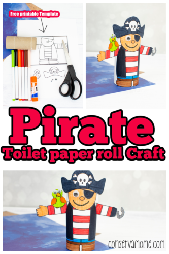 Pirate Toilet Paper roll craft: A fun Pirate Themed Craft For kids