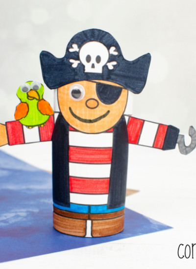 Pirate Toilet Paper roll craft: A Fun Pirate themed craft for kids
