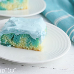 Ocean Water Poke Cake