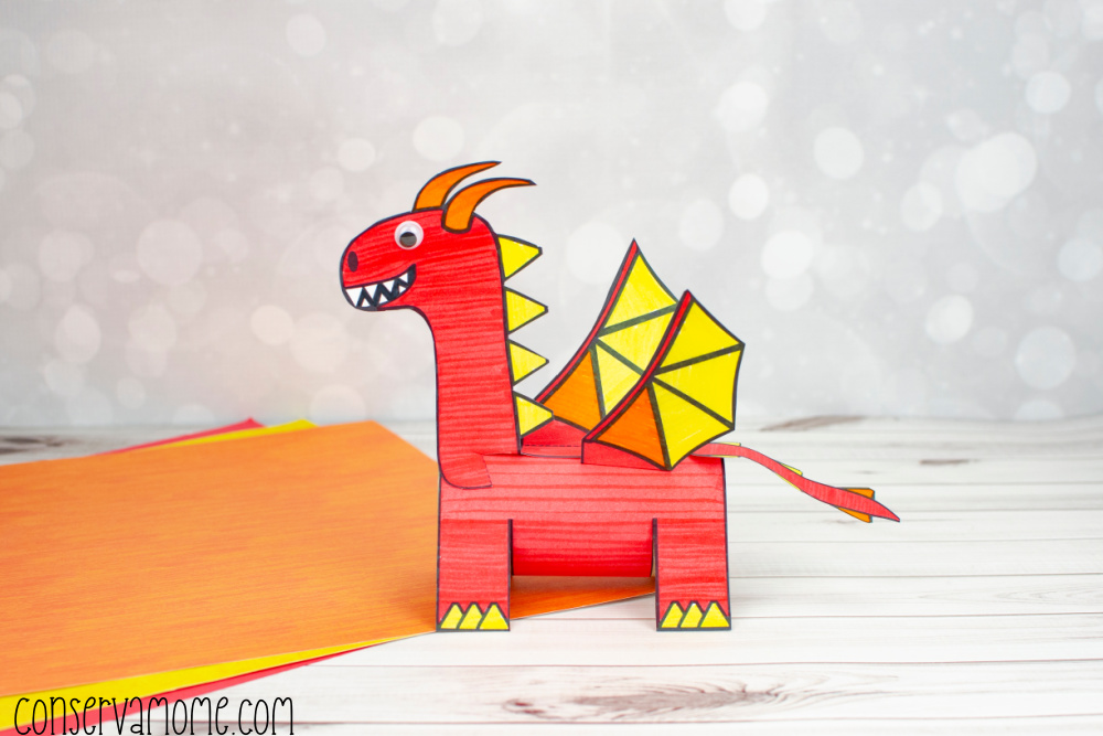 Dragon Toilet Paper Roll Craft