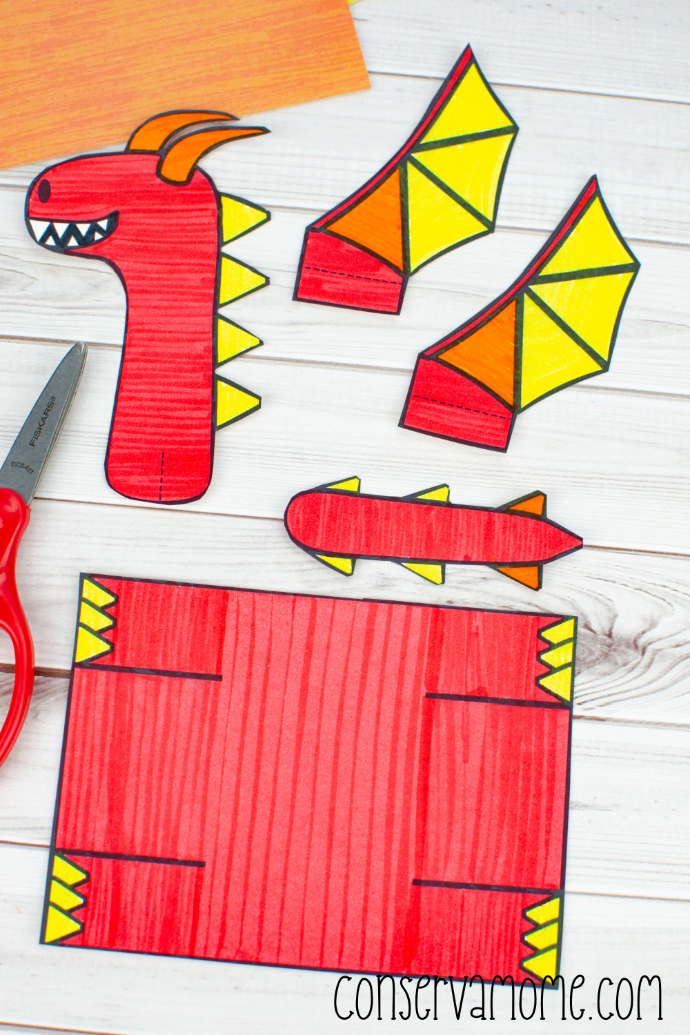 Dragon Toilet Paper Roll Craft - ConservaMom