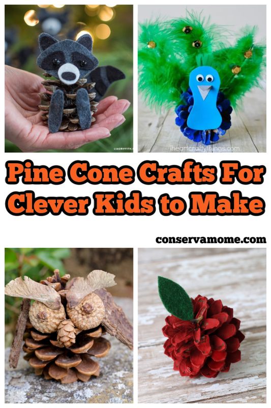 Pine Cone Crafts For Kids To Make - ConservaMom