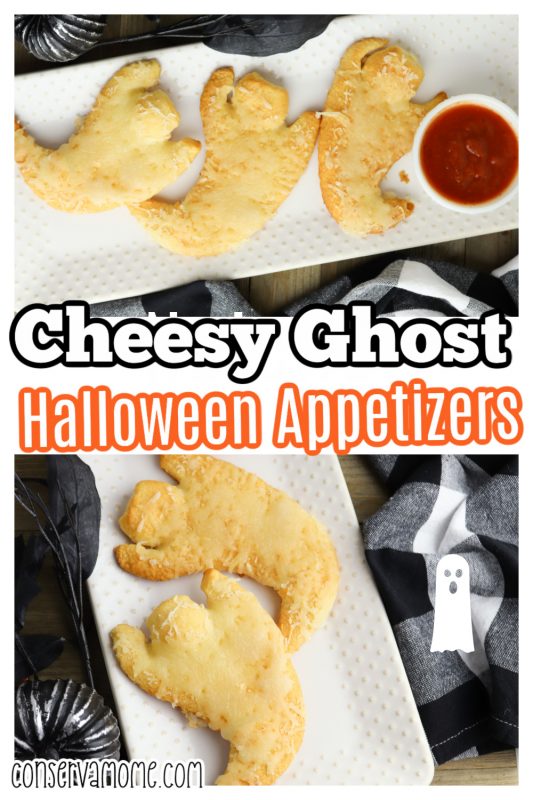Easy & Cheesy Ghost Halloween Appetizer - ConservaMom