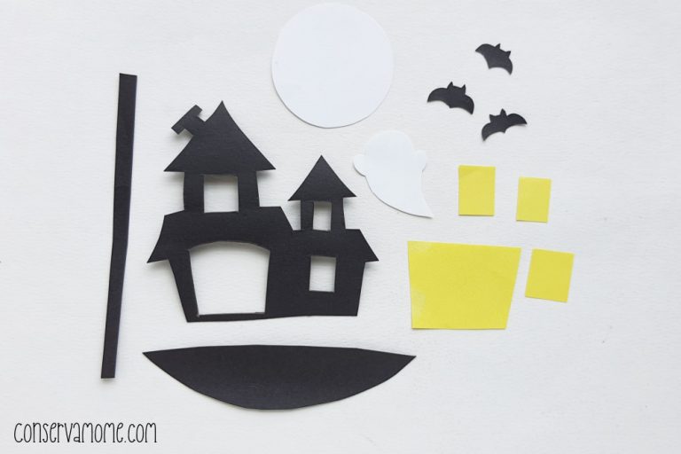 Haunted House Paper Plate Halloween Craft ConservaMom