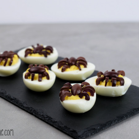 Spider Deviled Egg Treats