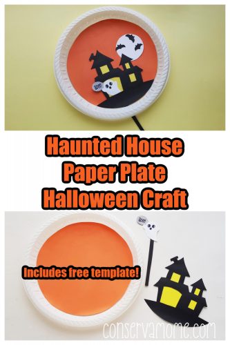 Haunted House Paper Plate Halloween Craft - ConservaMom