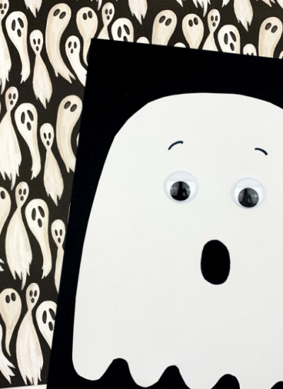 Non Spooky Ghost Craft For Preschool