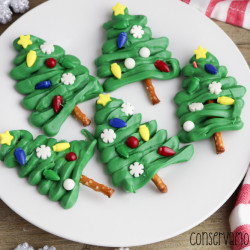 Pretzel Christmas Trees : A Fun Christmas Tree themed