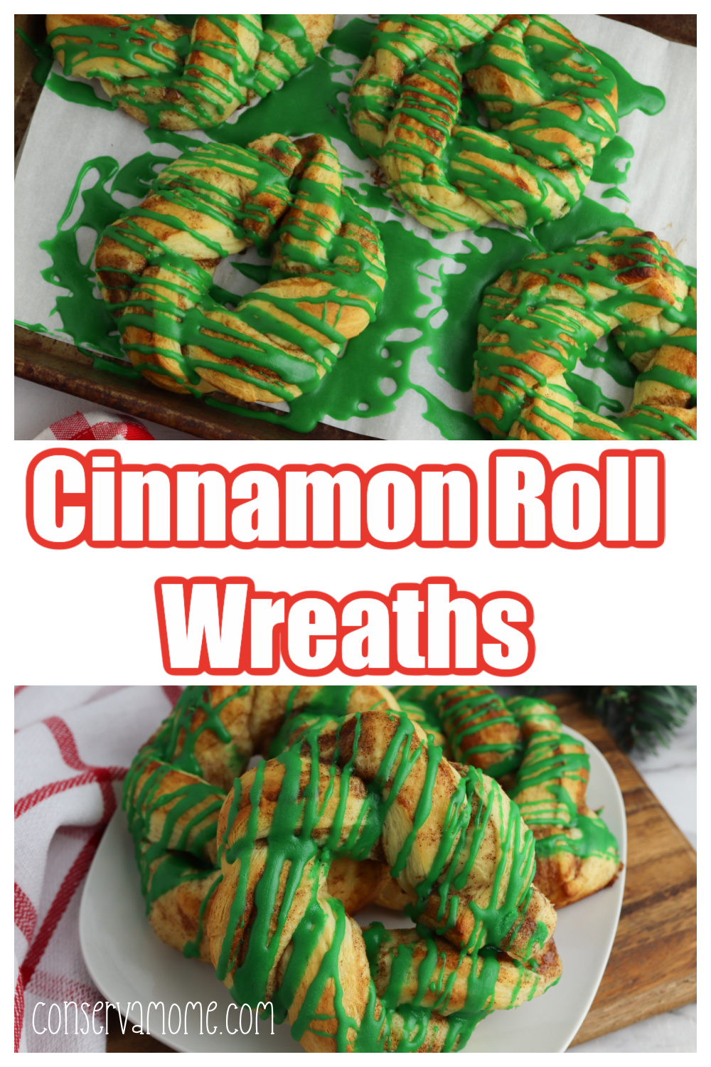 Cinnamon Roll Wreaths: One of the best holiday breakfast ideas