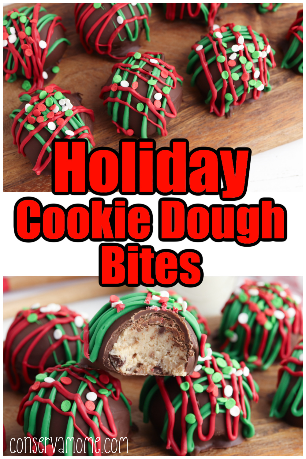 holiday cookie dough bites 