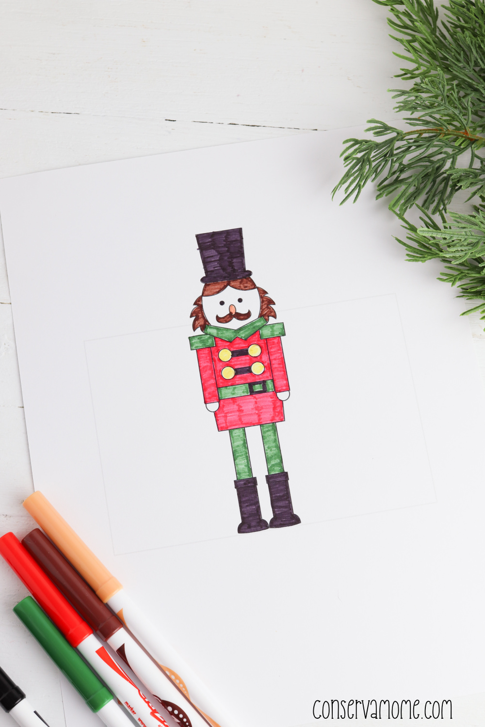 Toilet Paper roll Nutcracker craft