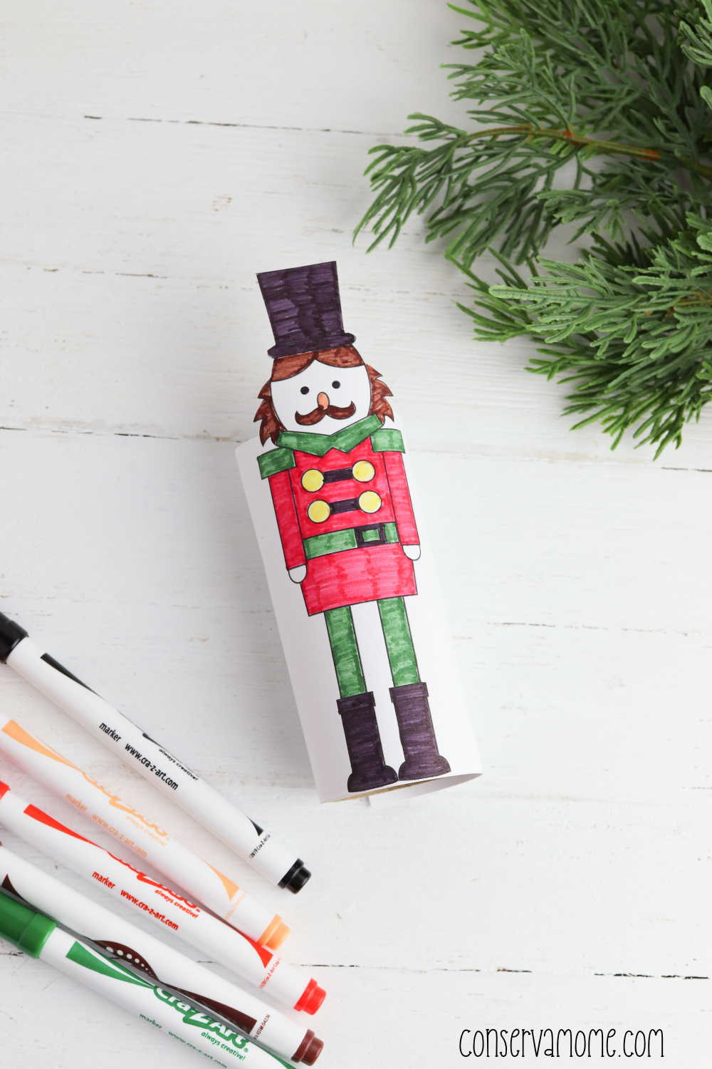 Toilet Paper roll Nutcracker craft