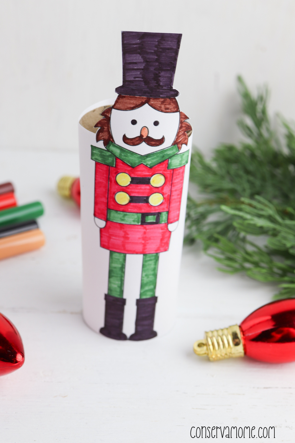 Toilet Paper roll Nutcracker craft