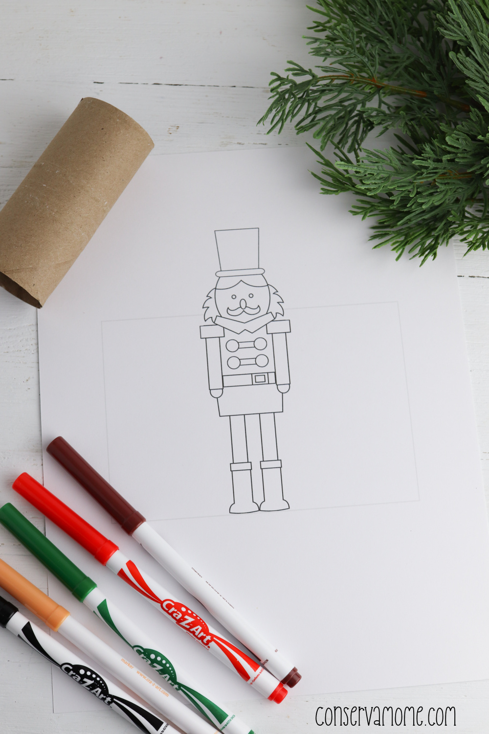 Toilet Paper roll Nutcracker craft