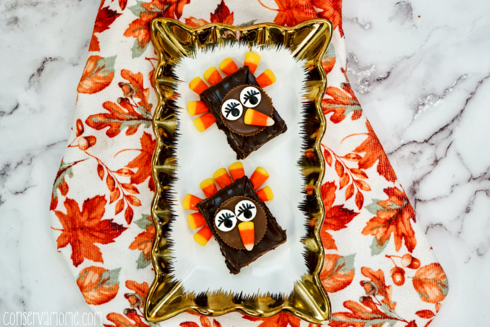 Whimsical and Fun Turkey Brownies